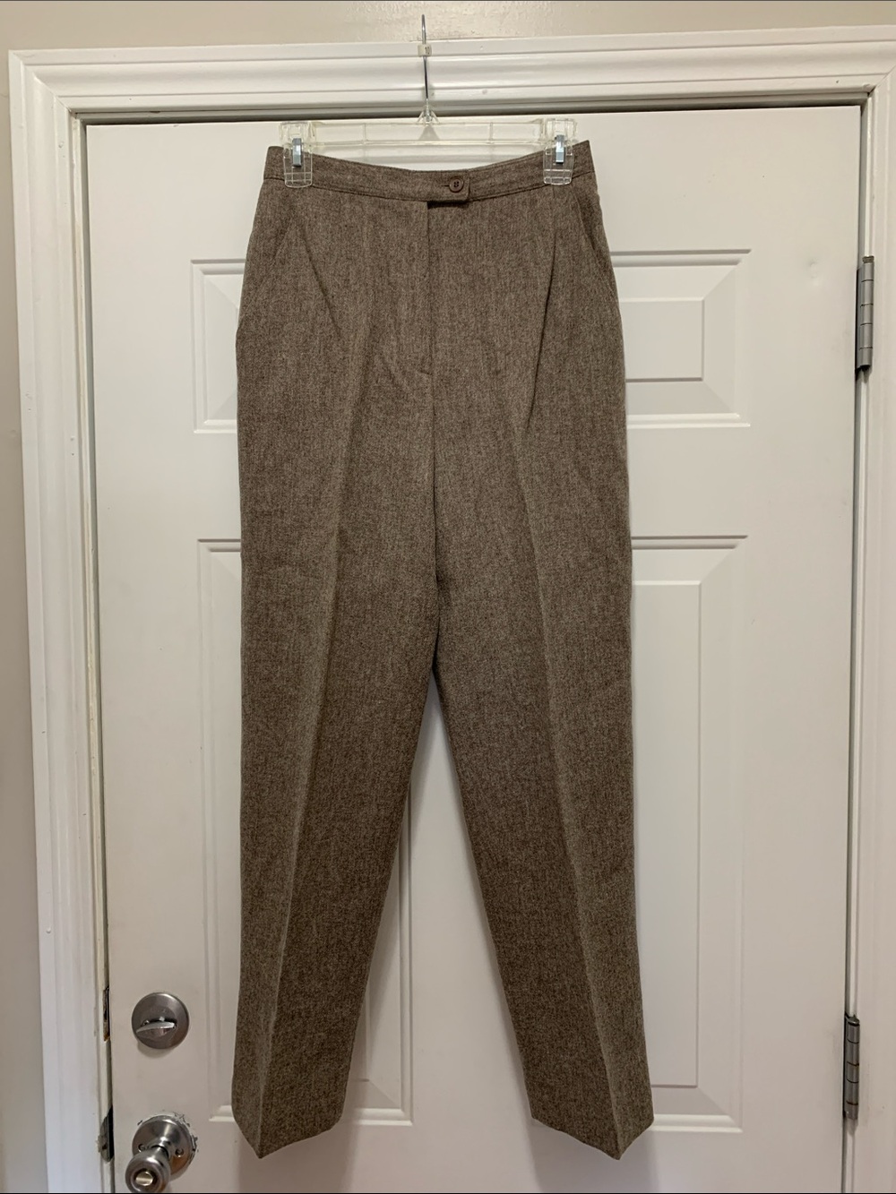 3/$15 Koret 100% Wool Vintage Union Made Taupe Tweed Dress Pants